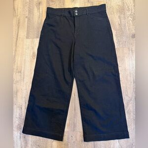 Ann Taylor Factory Black Wide-Leg Pants 14